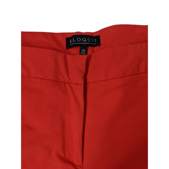 Eloquii Reddish Orange Cropped Pant 24S - Picture 5 of 8
